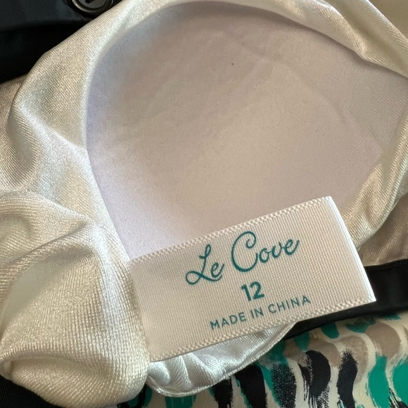 Le Cove Pattern Swim Dress Size 12 - Picture 6 of 16